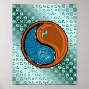 Pisces & Wood Snake Poster