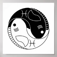 pisces yin yang fish astrology zodiac symbol