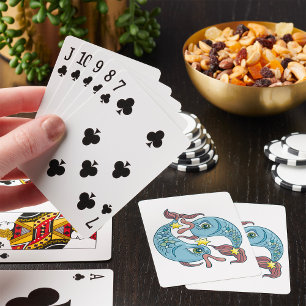 Pisces Zodiac Fish Celestial Astrology Playing Cards