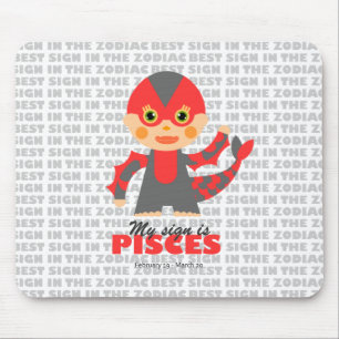 Pisces Zodiac for kids Mouse Pad