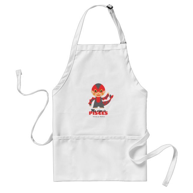 Pisces Zodiac for kids Standard Apron (Front)