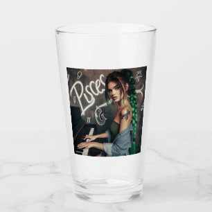 Pisces Zodiac Musician Piano Glass