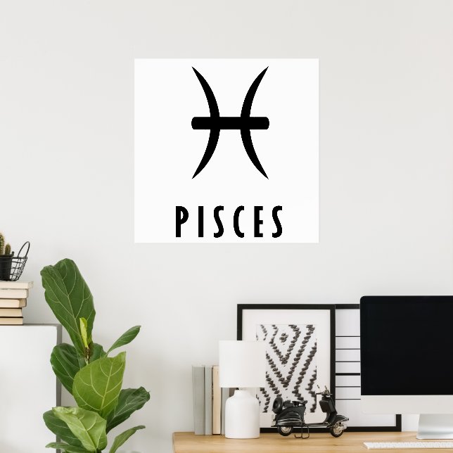 Pisces zodiac sign (Home Office)