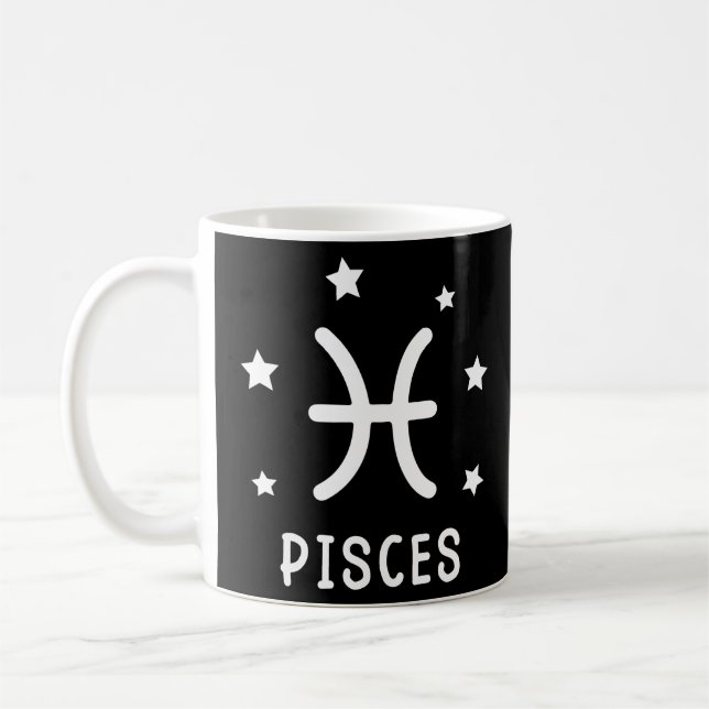 Pisces Zodiac Sign Astrology Coffee Mug (Left)
