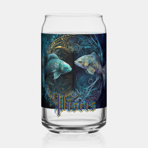 Pisces Zodiac Sign Can Glass