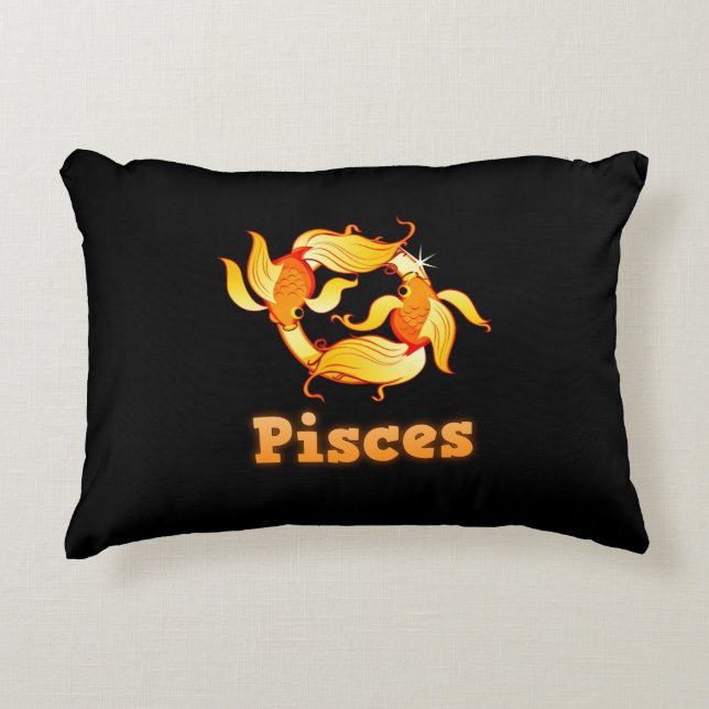 Pisces zodiac sign decorative cushion (Front)