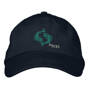 Pisces Zodiac Sign Embroidery Feb 19 - March 20 Embroidered Hat