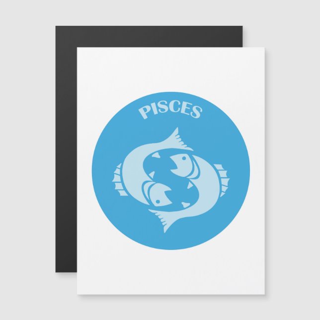 Pisces, Zodiac Sign, Horoscope, Astrology Magnetic Invitation (Front/Back)