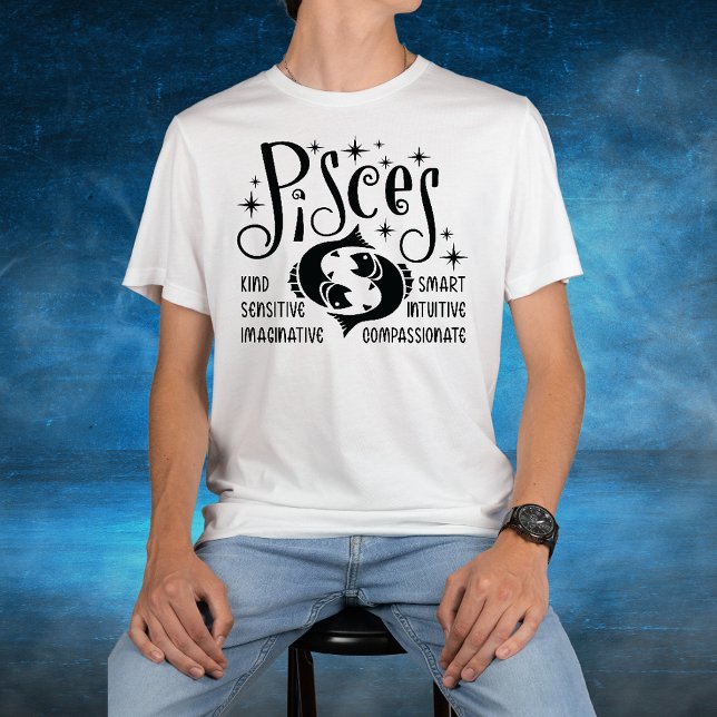  Pisces Zodiac Sign Horoscope  Personality Traits  T-Shirt (Creator Uploaded)