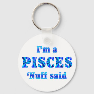 Pisces Zodiac Sign Key Ring