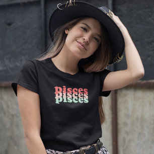 Pisces Zodiac Sign   Light Green Power Colour T-Shirt