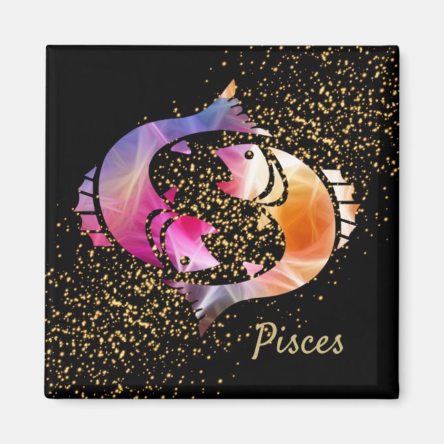 Pisces - Zodiac Sign Magnet (Front)