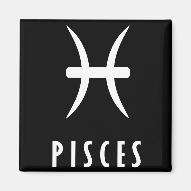 Pisces zodiac sign magnet (Front)