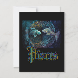 Pisces Zodiac Sign Postcard