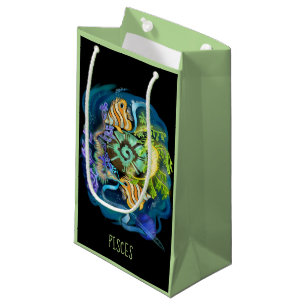 Pisces Zodiac Sign Small Gift Bag