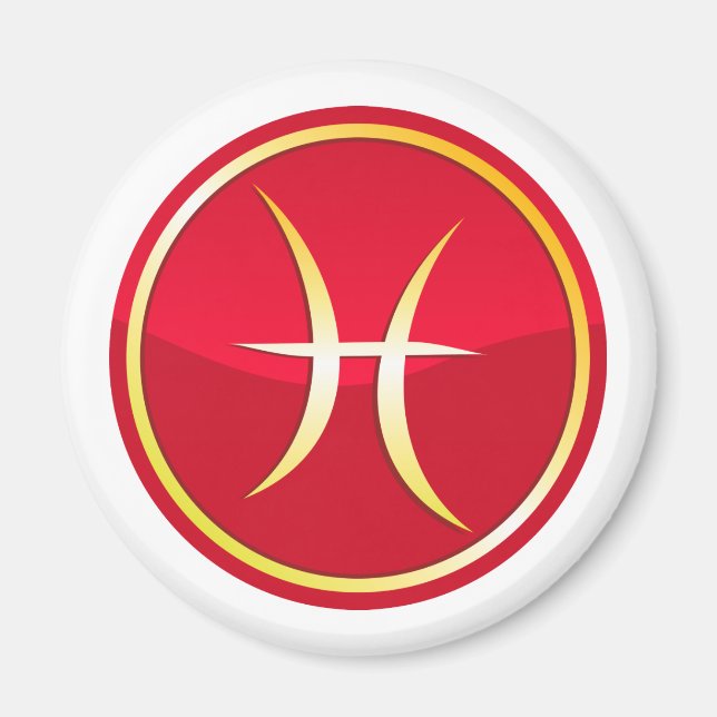 Pisces - Zodiac Signs Magnet (Front)