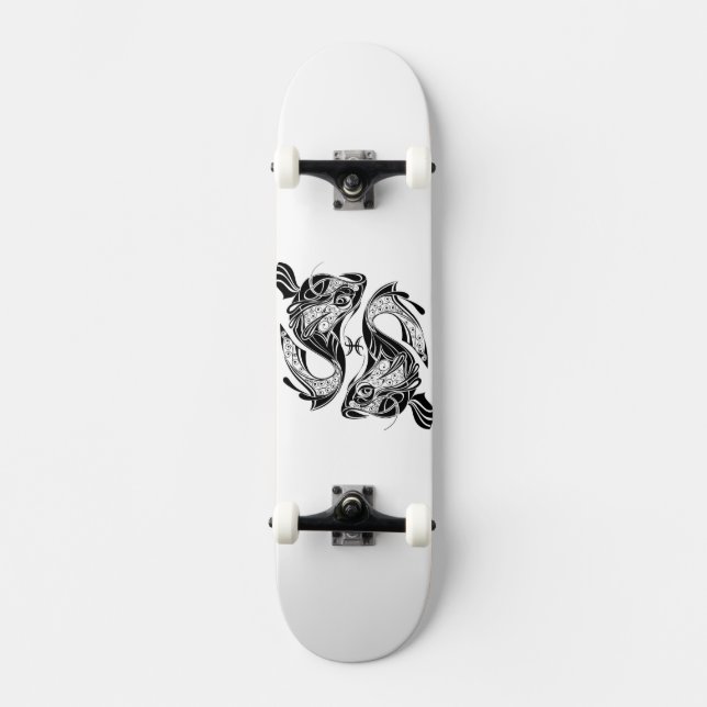 Pisces Zodiac Skateboard (Front)