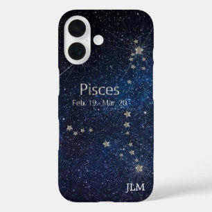 Pisces - Zodiac Star Sign iPhone 16 Case