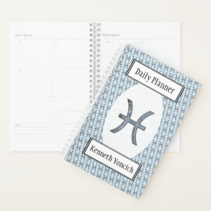 Pisces Zodiac Symbol Element by Kenneth Yoncich Planner
