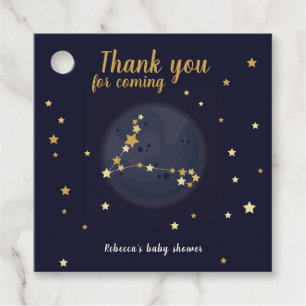 Pisces zodiac Thank you baby shower Favour Tags