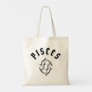 Pisces Zodiac Tote Bag 100% Cotton Eco-Friendly