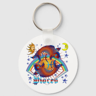 Pisces-Zodiac-V-1 Key Ring