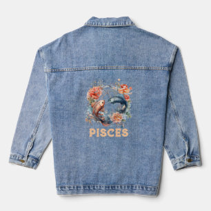 Pisces Zodiac Women's Denim Jacket