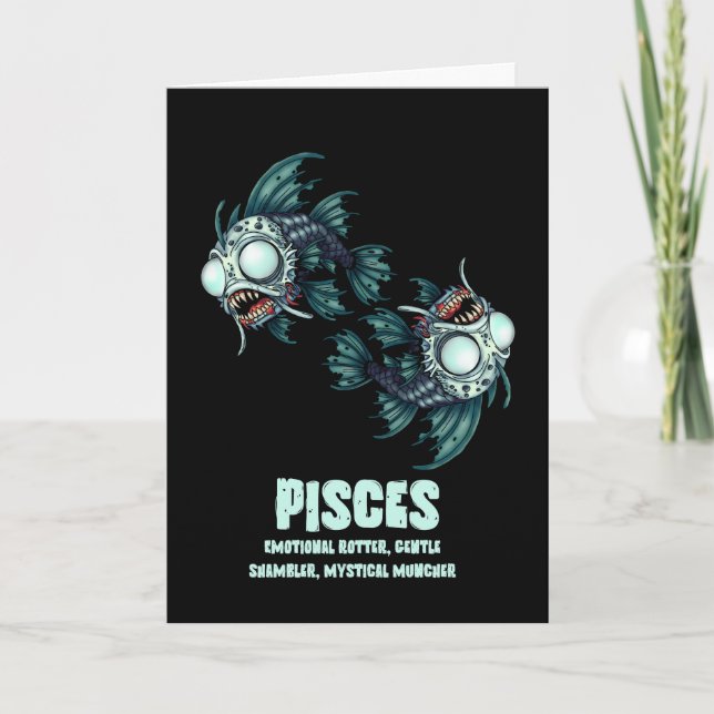 Pisces Zombie Card (Front)