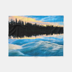 Pisew Falls Provincial Park Canada Fleece Blanket