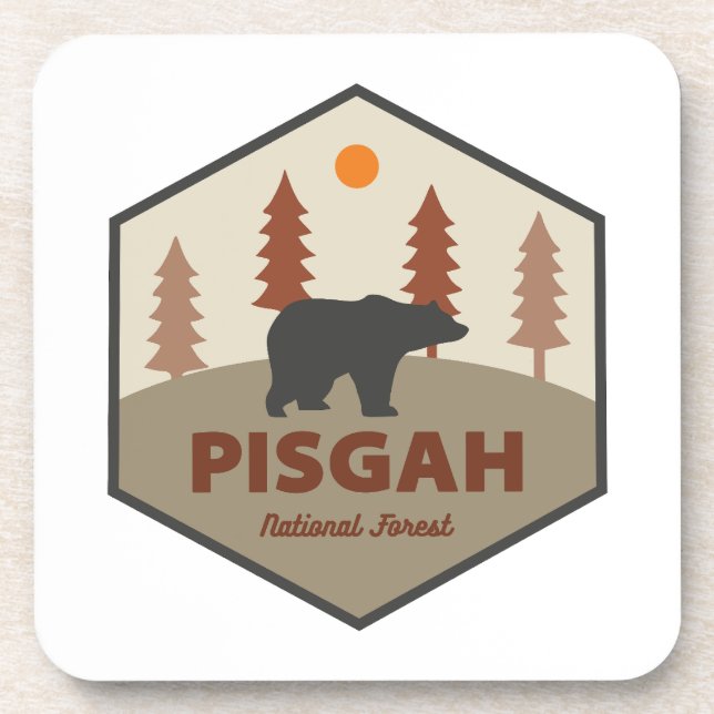 Pisgah National Forest Bear Coaster (Front)