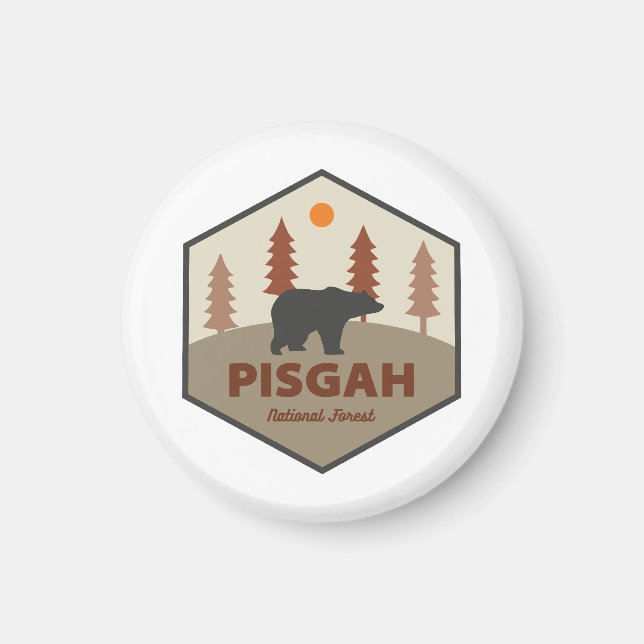 Pisgah National Forest Bear Magnet (Front)