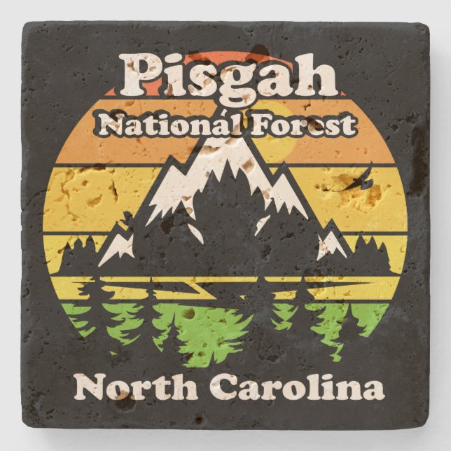 Pisgah National Forest Stone Coaster (Front)