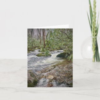 Pisgah stream in the Blue Ridge Mountains Thank You Card