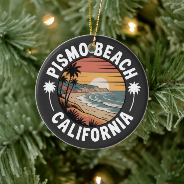 Pismo Beach, California Drawing Ceramic Tree Decoration (Tree)