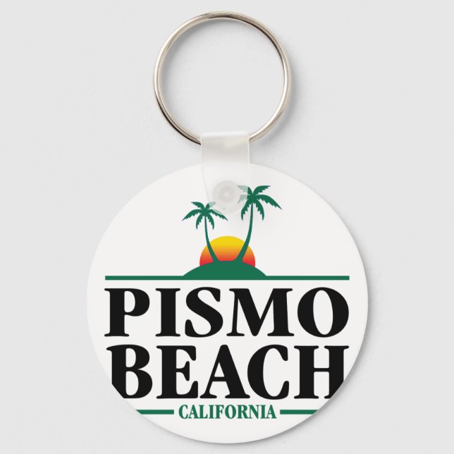 Pismo Beach California Key Ring (Front)