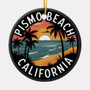 Pismo Beach, California Sunrise  Ceramic Tree Decoration