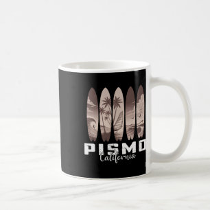 Pismo Beach California Surfboard Men Women Surfing Coffee Mug