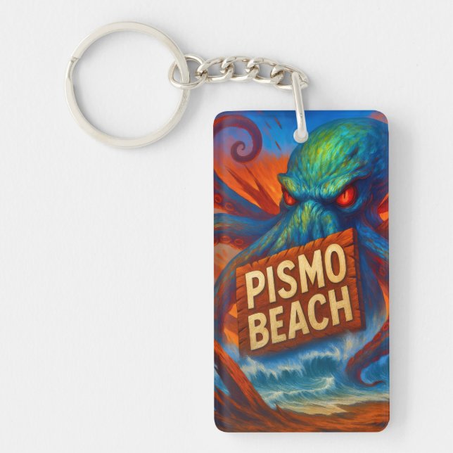 PISMO BEACH KEYCHAIN. KEY RING (Front)