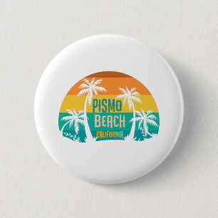 Pismo Beach Retro 6 Cm Round Badge