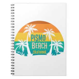 Pismo Beach Retro Notebook