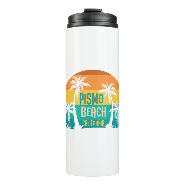 Pismo Beach Retro Thermal Tumbler (Front)