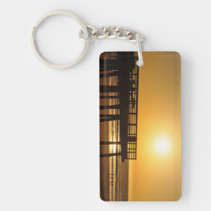 Pismo Pier in the Sun Key Ring