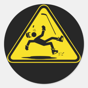 Piso Mojado Logo on Black Sticker