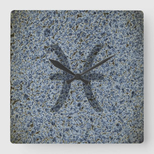 piss square wall clock