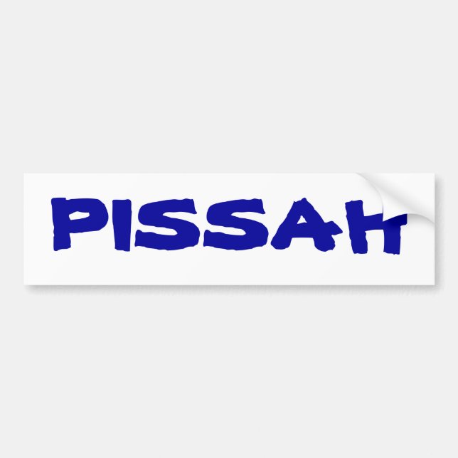 PISSAH BUMPER STICKER (Front)