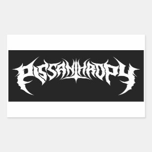 Pissanthropy Death Metal Fake Band Sticker