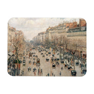 Pissarro - Boulevard Montmartre, Afternoon Sun Magnet