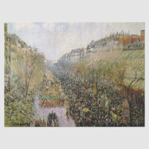 Pissarro - Boulevard Montmartre, Mardi Gras Tissue Paper