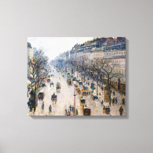 Pissarro - Boulevard Montmartre, Winter Morning Canvas Print