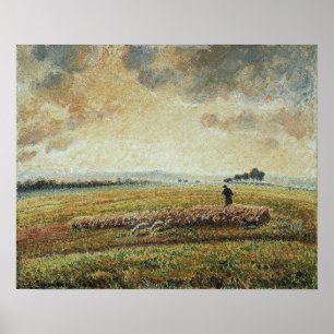 Pissarro - Flock Of Sheep 1902 Poster